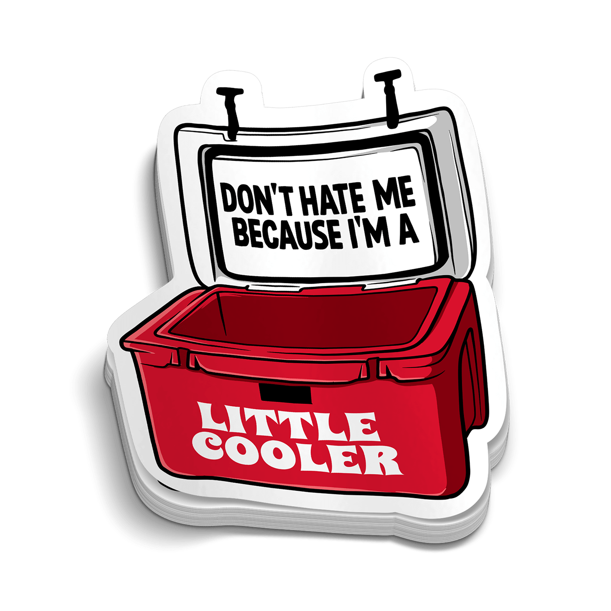 Little Cooler Hard Hat Decal