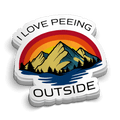 Peeing Outside 5 Inch Decal