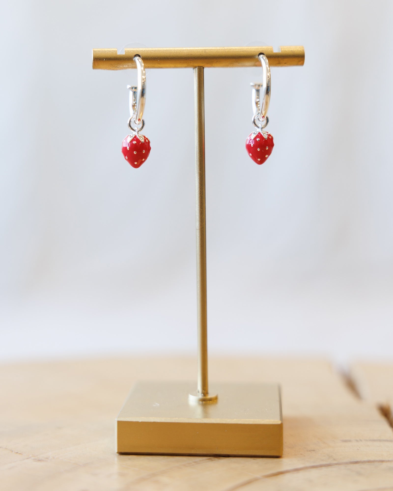 Silver Strawberry Fields Forever Earrings