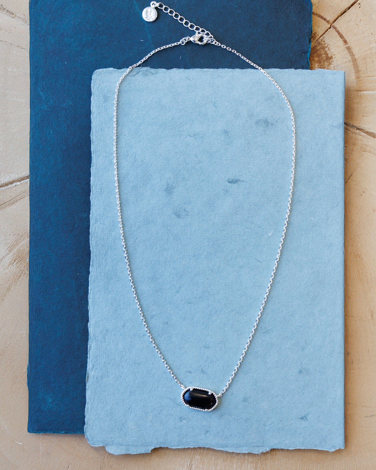 Silver Quartz Pendant Necklace