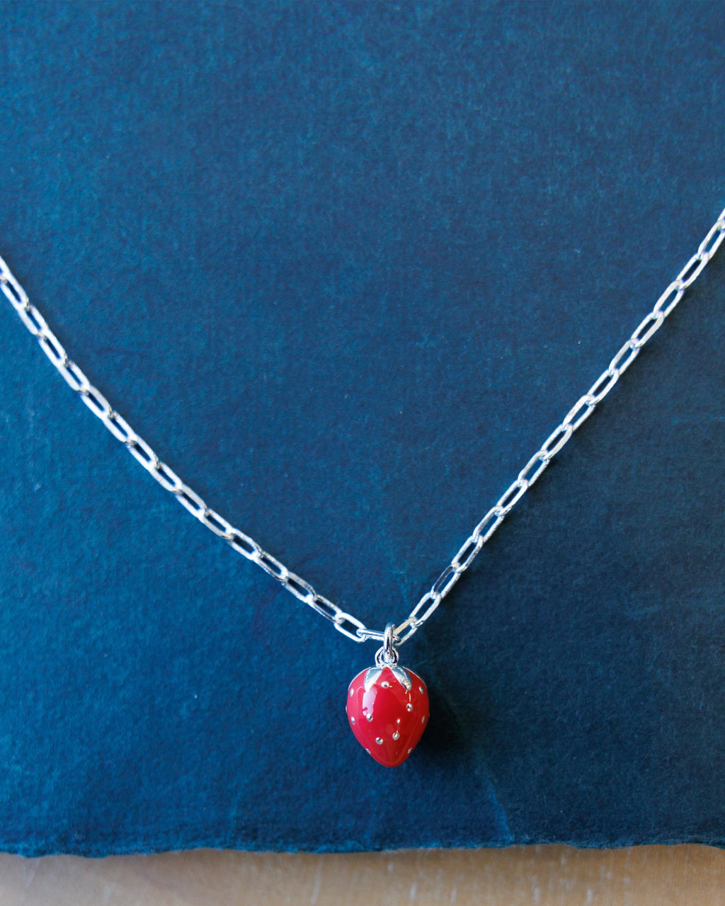 Silver Strawberry Fields Forever Necklace