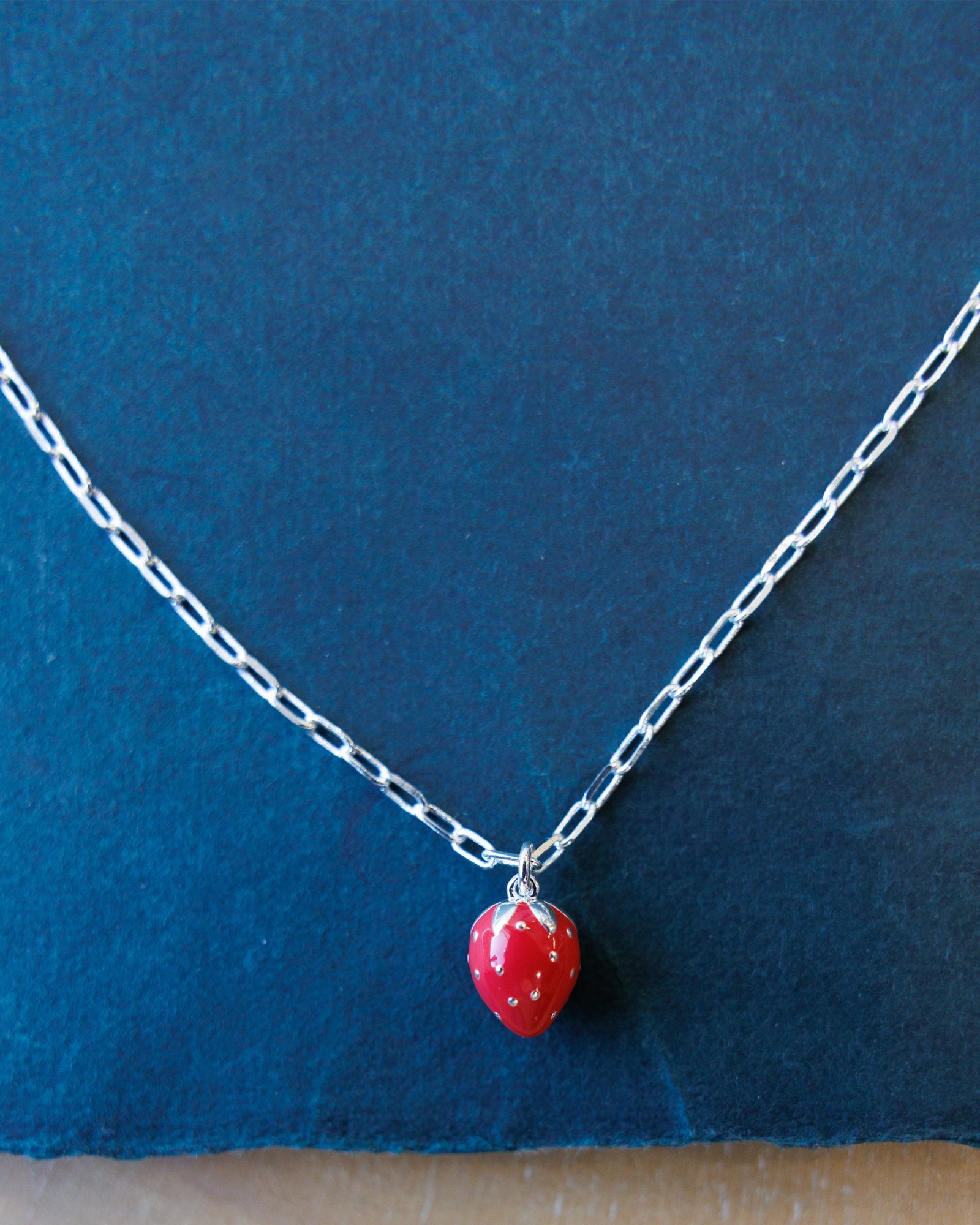 Silver Strawberry Fields Forever Necklace