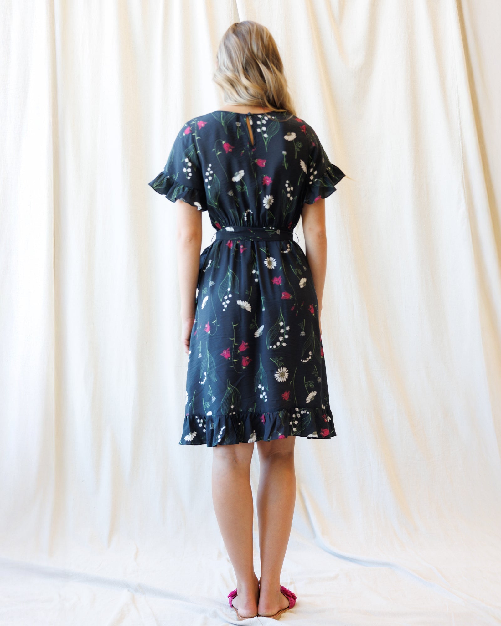 Ruffle & Wrap Dress