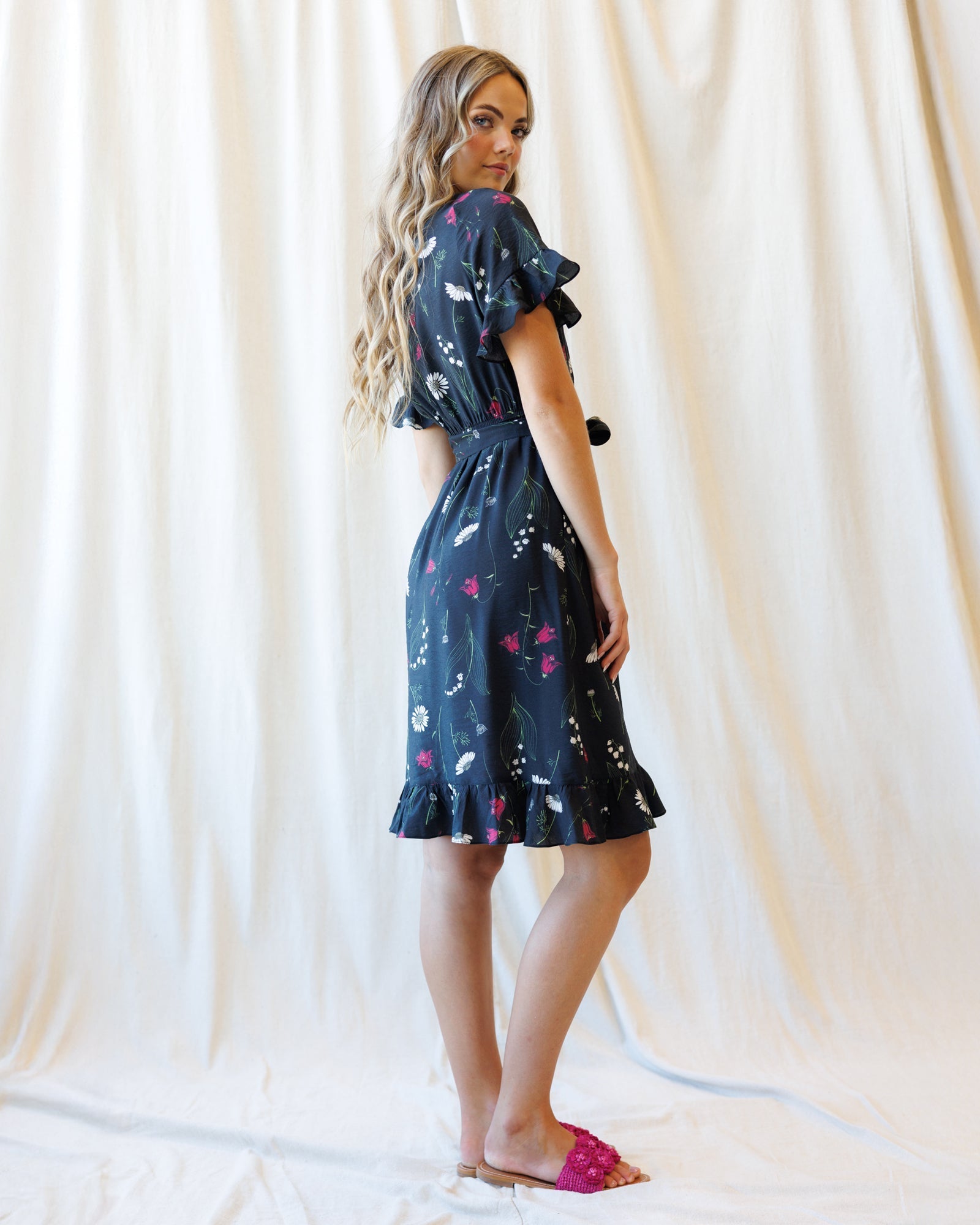 Ruffle & Wrap Dress