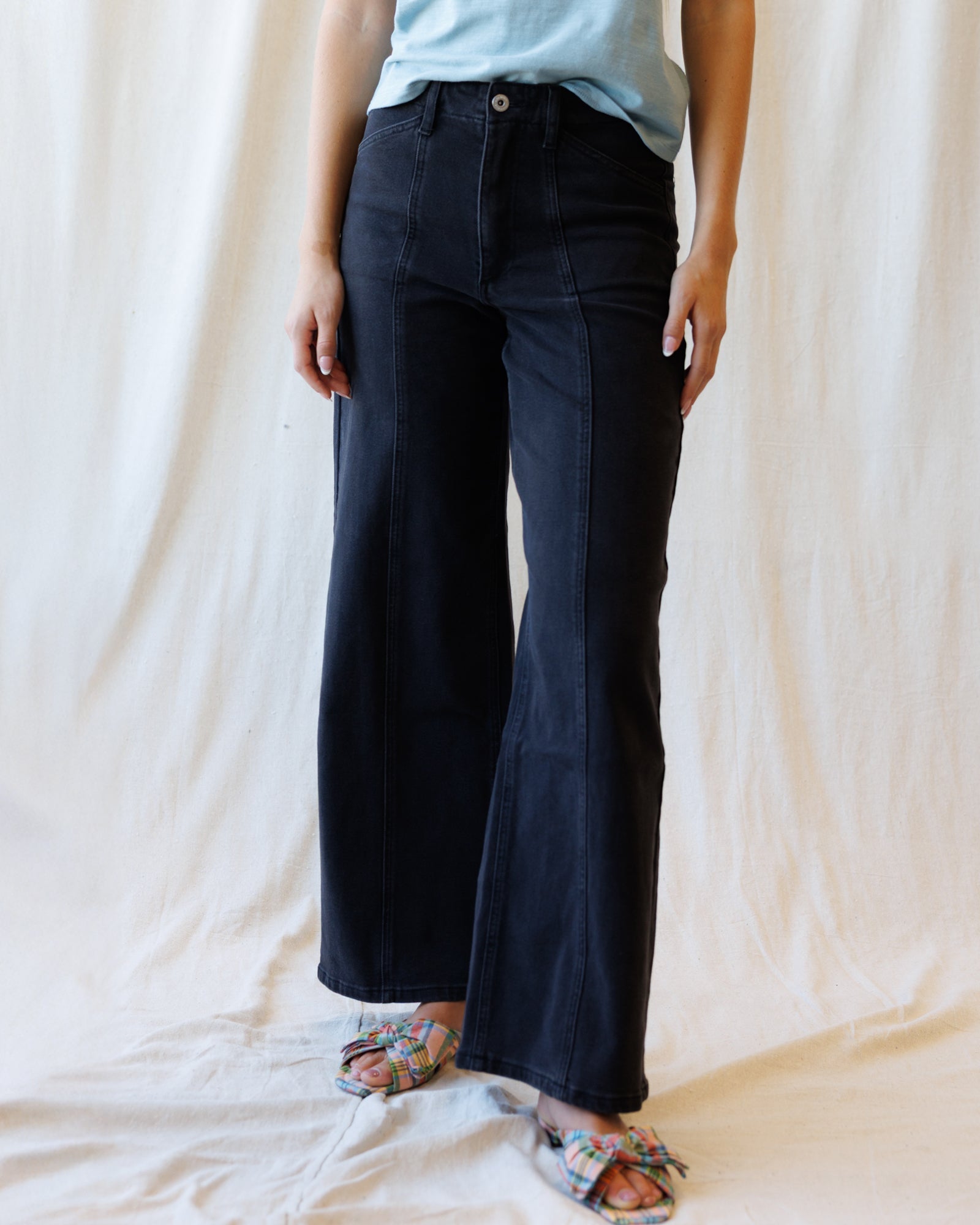High Rise Seamed Trouser