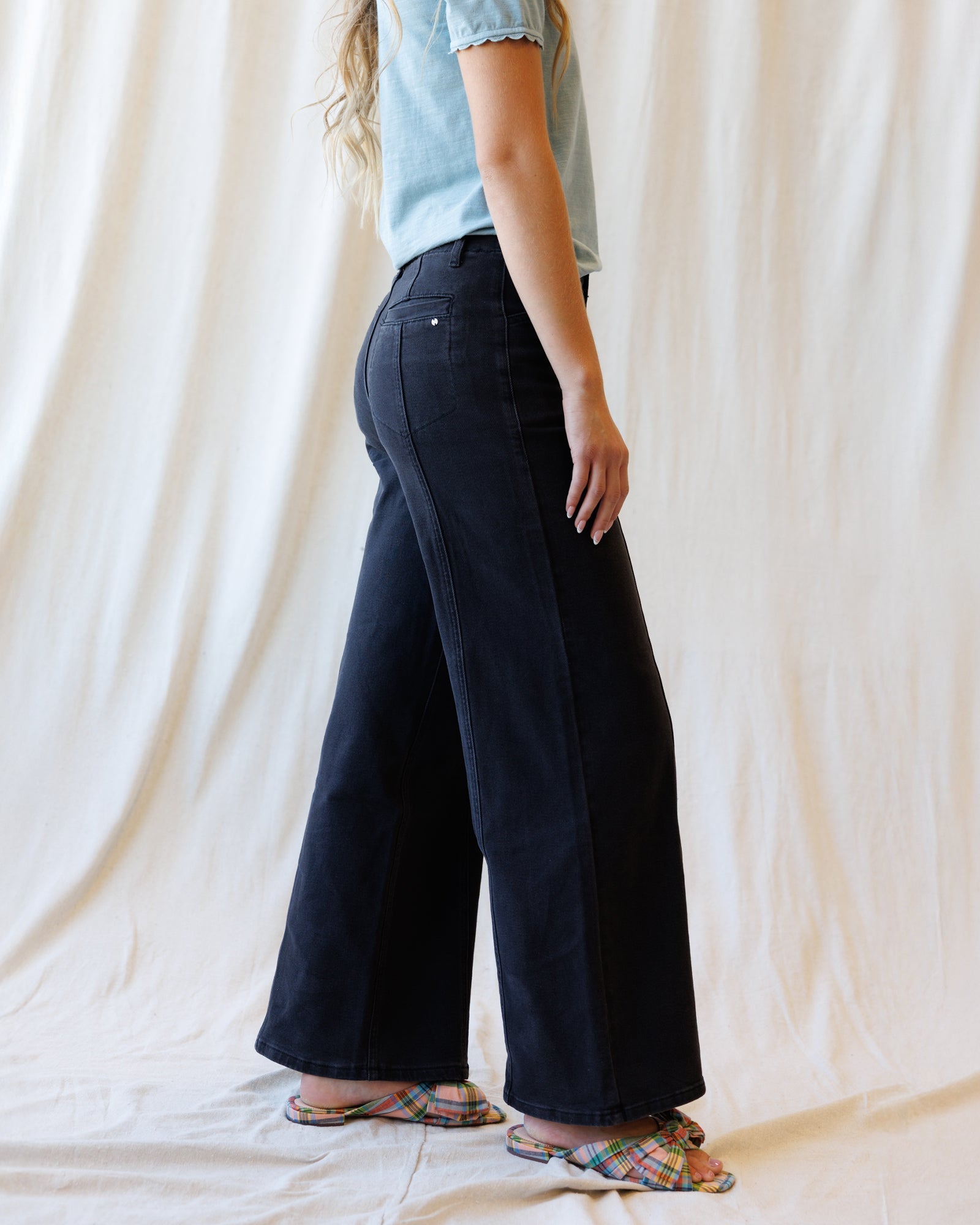High Rise Seamed Trouser