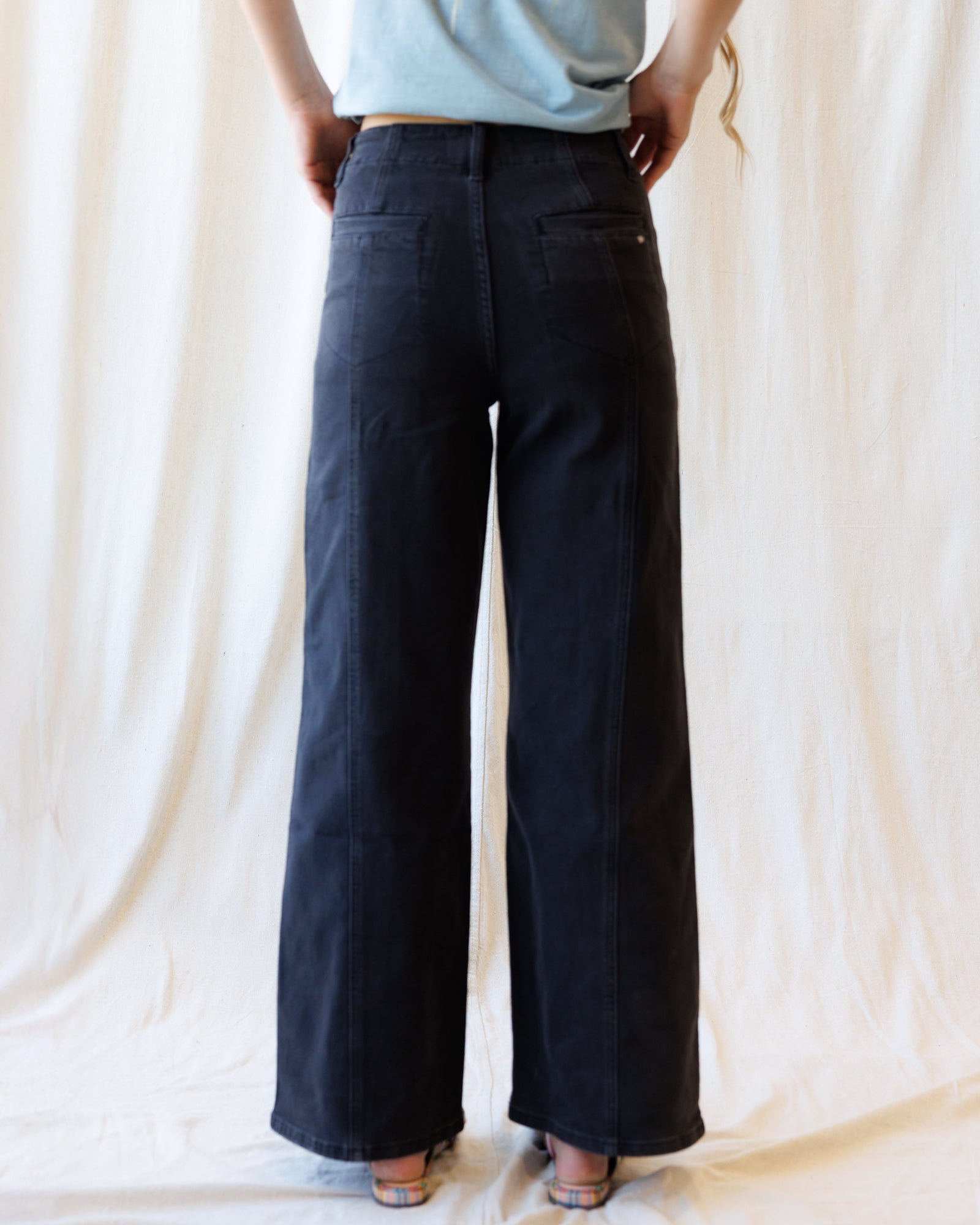 High Rise Seamed Trouser