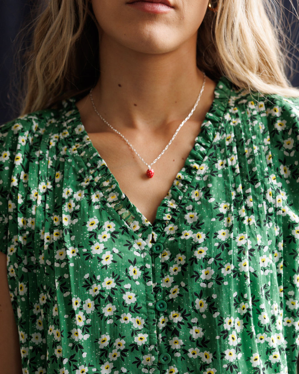 Silver Strawberry Fields Forever Necklace