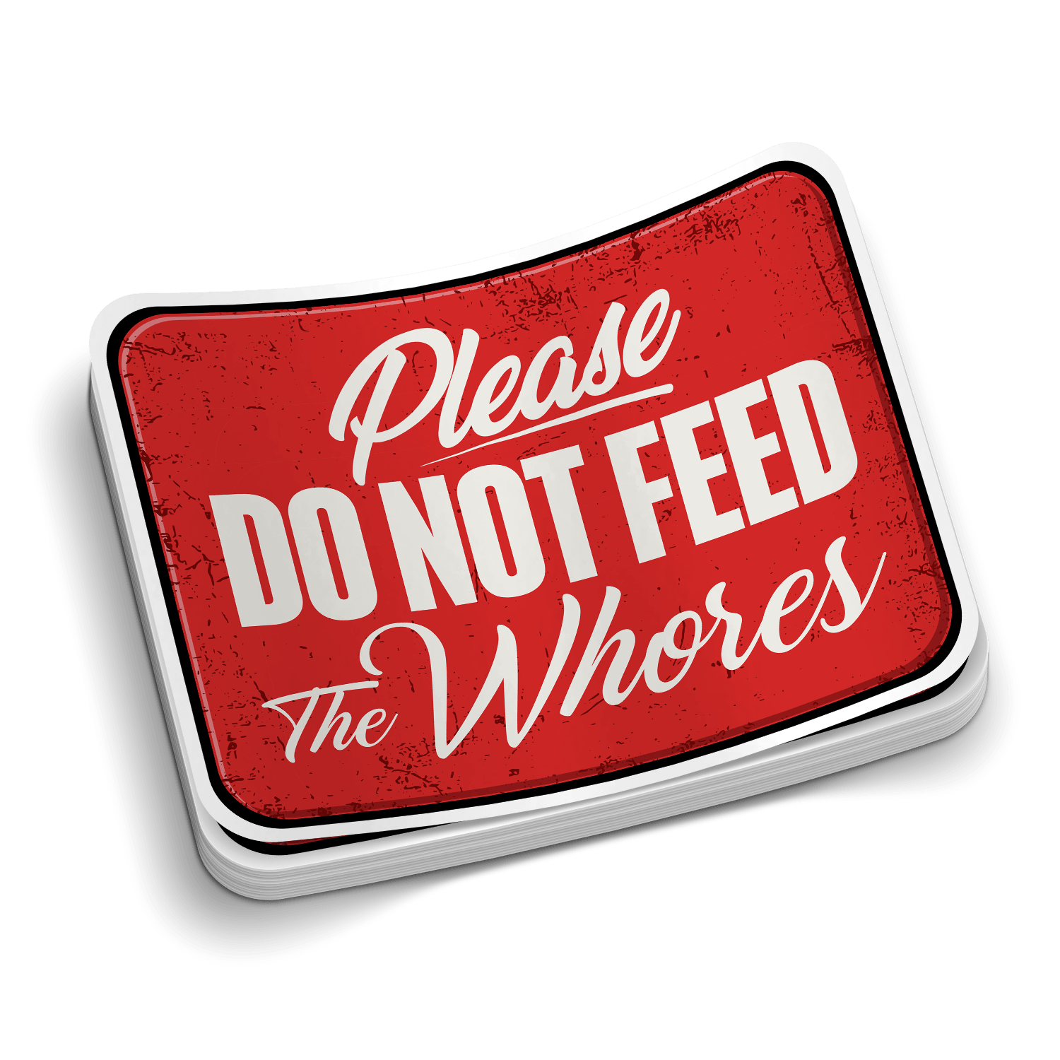Do Not Feed - Hard Hat Decal