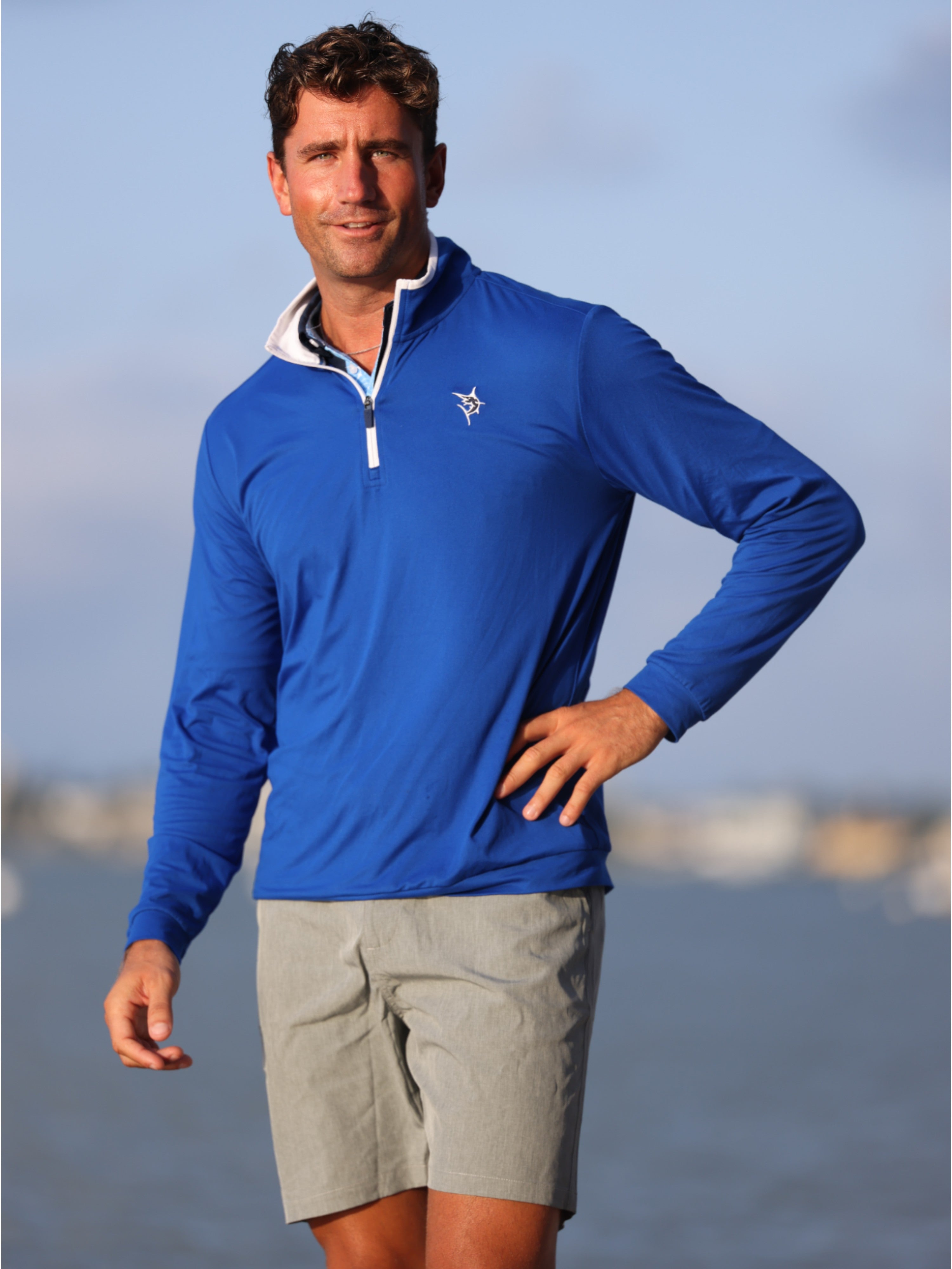 Long Beach Quarter Zip Ultra Soft Lightweight