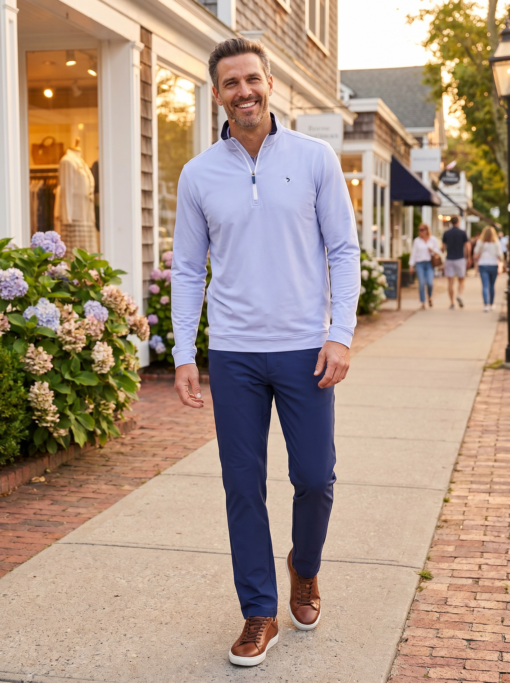 Long Beach Quarter Zip Ultra Soft Lightweight